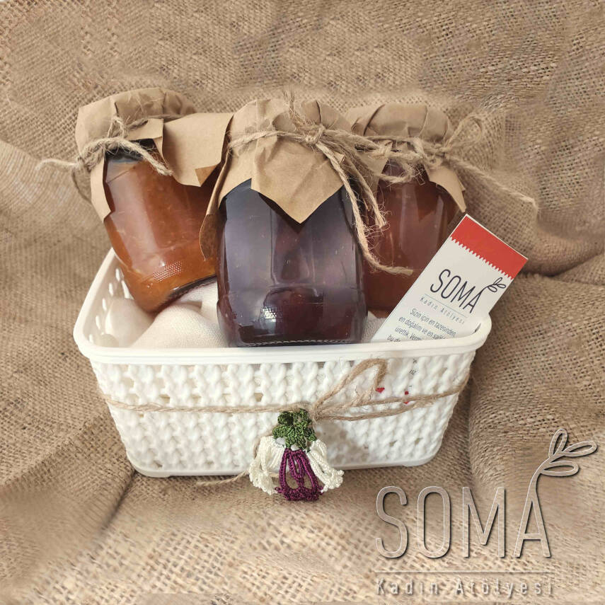 Gıda Paketi 3'Lü Reçel Hediye Ramazan Erzak Yılbaşı Paketi Yardım Kolisi 3'Lü Pkt - 2