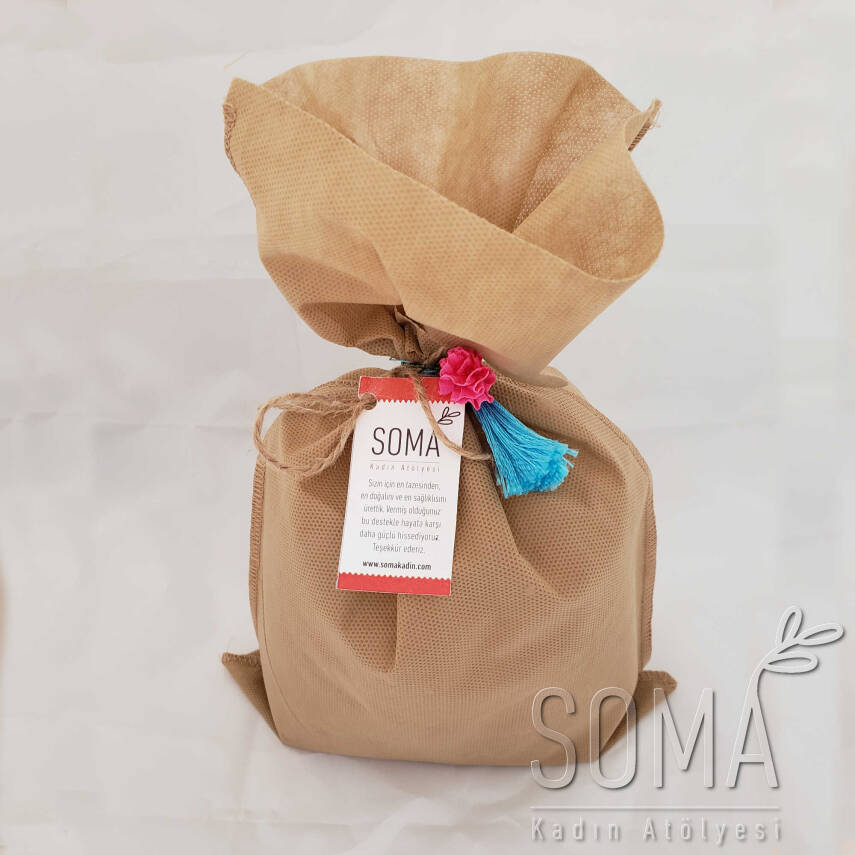 Gıda Paketi 3'Lü Zeytinyağı Reçel Tarhana Hediye Ramazan Erzak Yılbaşı Paketi Yardım Kolisi 3'Lü Pkt - 2