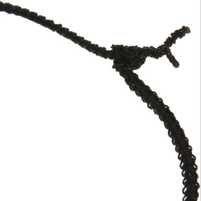 Kolye Menekşe Çiçekli Tasma Kolye Elişi İğne Oyası 50 Cm Sarı-Siyah - 6