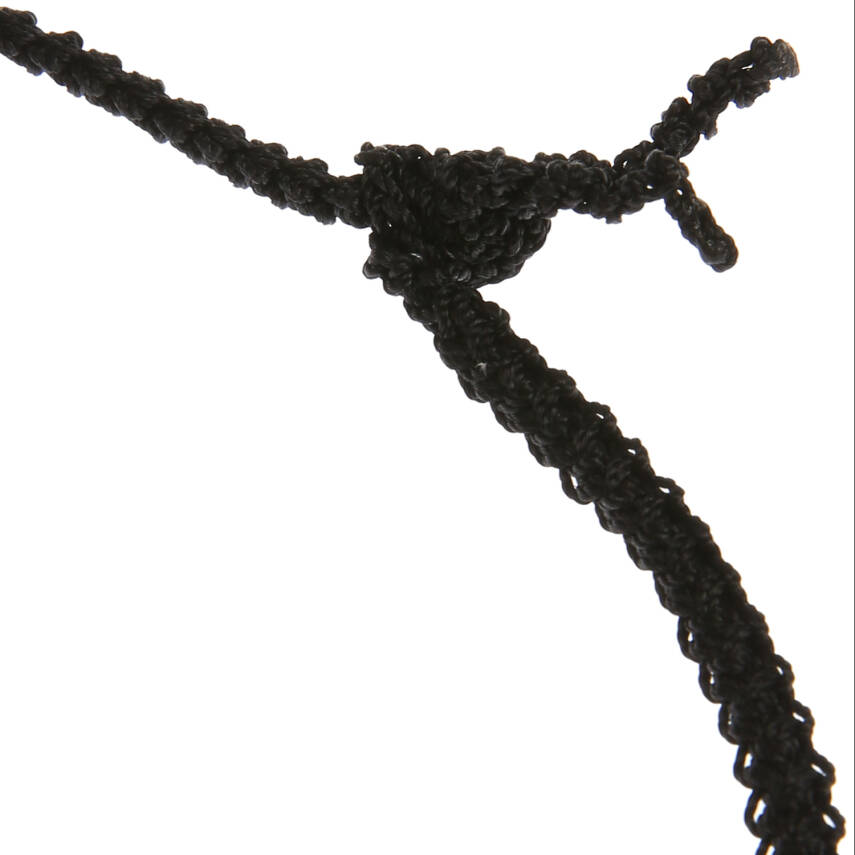 Kolye Yıldız Çiçekli Tasma Kolye İnce Elişi İğne Oyası 50 Cm Mor-Siyah - 6