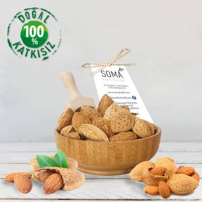 Kuruyemiş Çiğ Badem Kabuklu Yerli Üretim Yerli Ata Tohum 500 Gr - 3