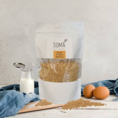 Makarna Kuskus Sütlü Katkısız El Yapımı Köy Yumurtalı 500 Gr - 3