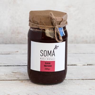 Marmelat Kızılcık Marmelatı Katkısız Ev Yapımı 380 Gr - 3