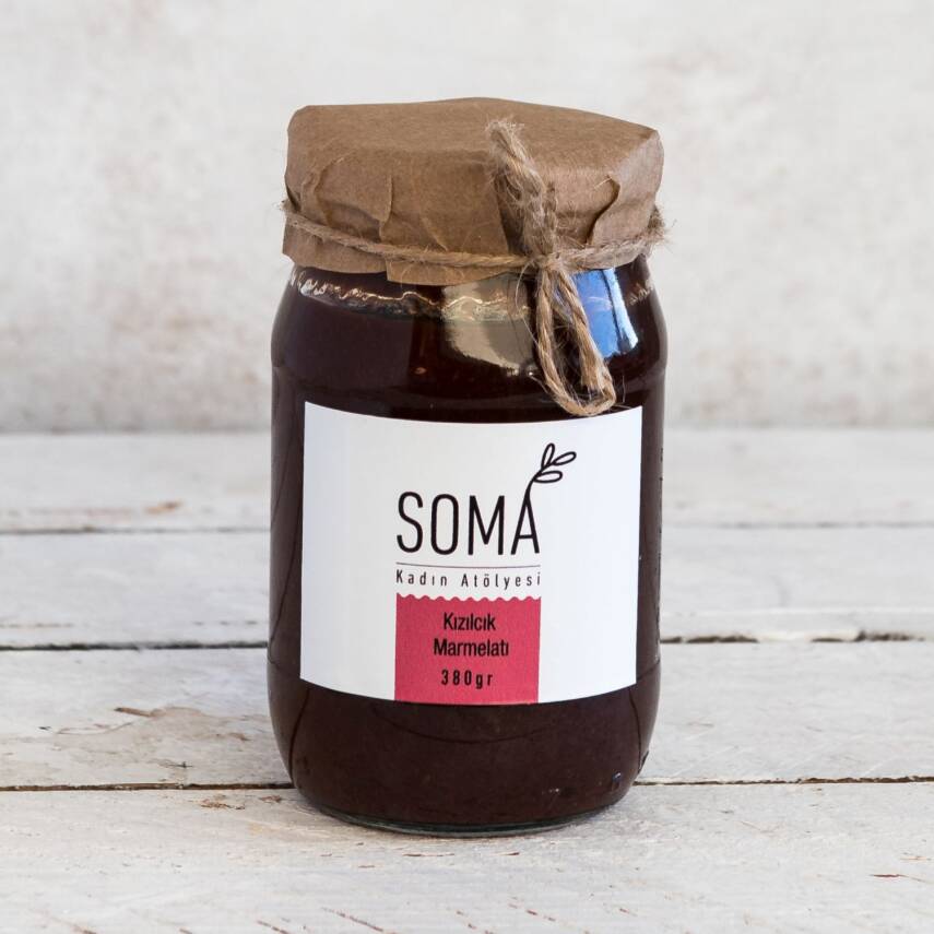 Marmelat Kızılcık Marmelatı Katkısız Ev Yapımı 380 Gr - 3