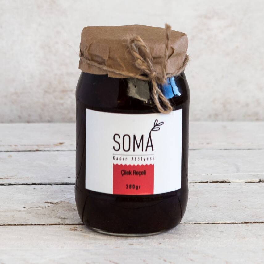 Reçel Çilek Reçeli Katkısız Ev Yapımı 380 Gr - 3