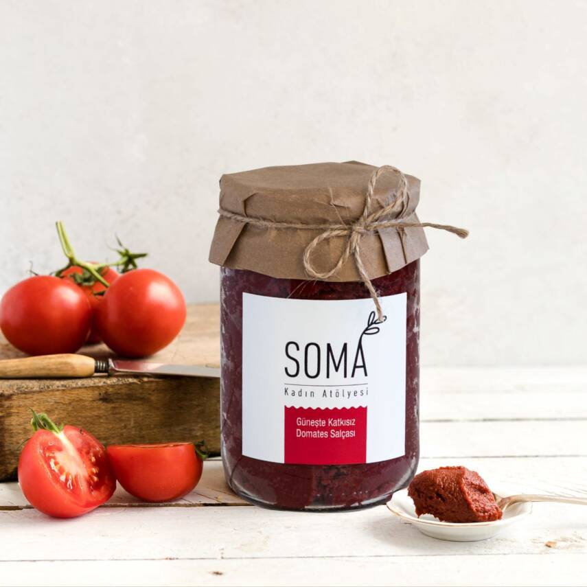 Salça Sos Domates Salçası Katkısız Ev Yapımı (Güneşte Kurutulmuş) 650 Gr - 2