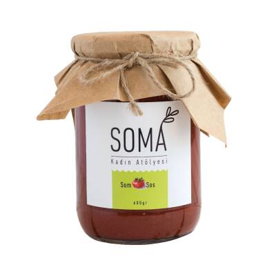 Salça Sos Kahvaltılık Somsos Katkısız Ev Yapımı (Ege Usulü Kaynatılmış) 600 Gr - 1