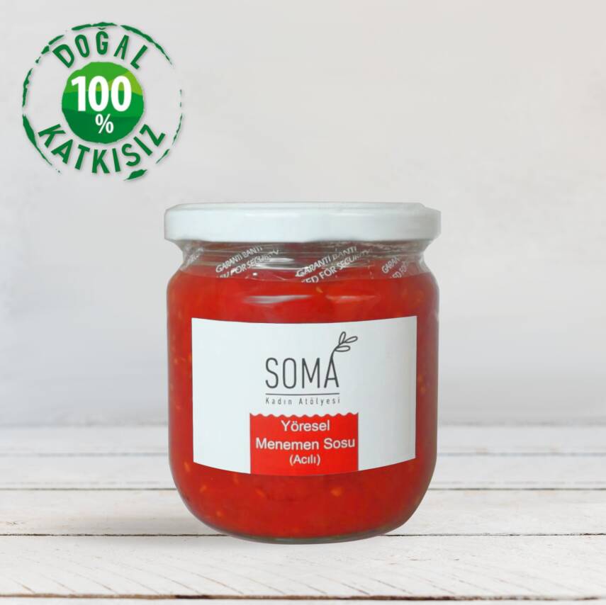 Salça Sos Yöresel Menemen Sosu Acılı Katkısız Ev Yapımı 380 Gr - 2