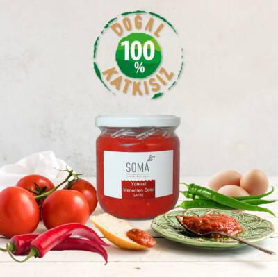 Salça Sos Yöresel Menemen Sosu Acılı Katkısız Ev Yapımı 380 Gr - 3