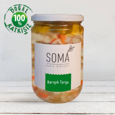 Turşu Karışık Turşu Katkısız Ev Yapımı 650 Gr Net.400Gr - 2