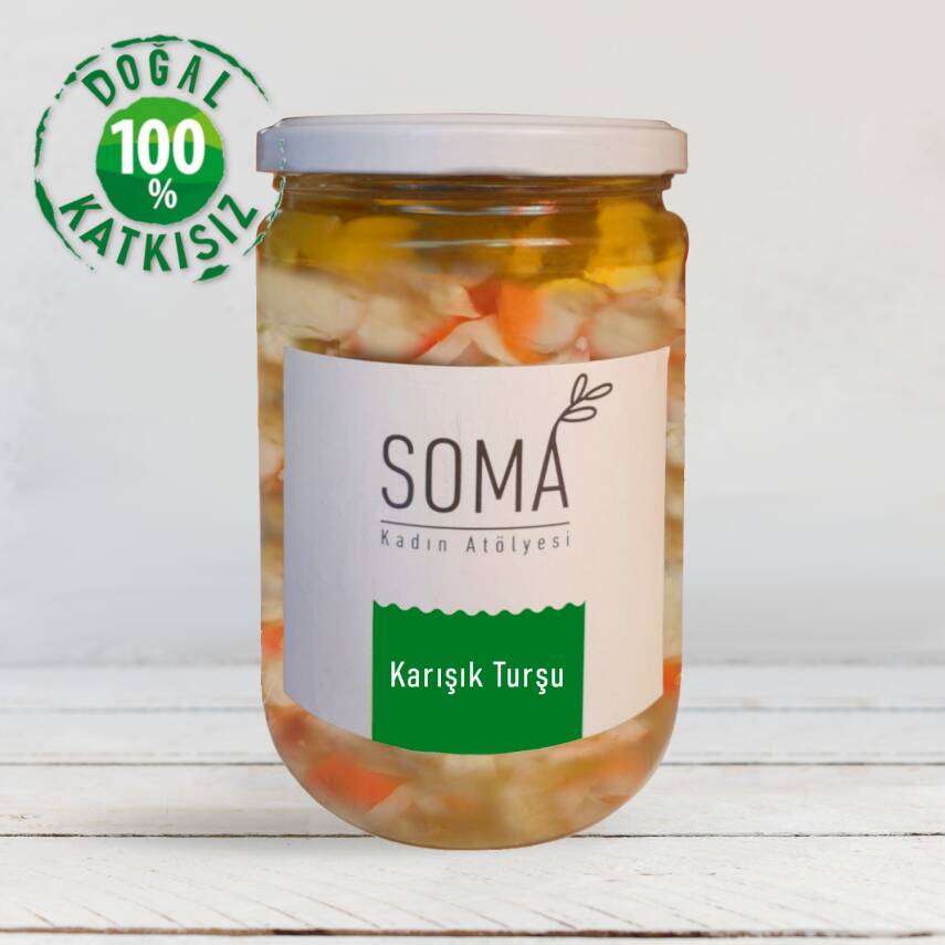 Turşu Karışık Turşu Katkısız Ev Yapımı 650 Gr Net.400Gr - 2