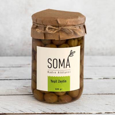 Zeytin Yeşil Zeytin Boyasız Katkısız 500 Gr - 3